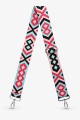 A40-RS-AG Adjustable patterned shoulder strap with silver carabiners