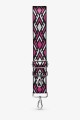 A40-RS-AG Adjustable patterned shoulder strap with silver carabiners