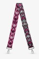 A40-RS-AG Adjustable patterned shoulder strap with silver carabiners