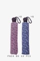 7391 Parapluie pliant Automatique Motif rayure Multicolore - Neyrat
