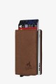Lupel L679AV Cowhide leather wallet card holder and aluminum case with RFID protection