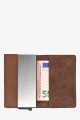 Lupel L679AV Cowhide leather wallet card holder and aluminum case with RFID protection