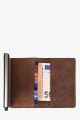 Lupel L679AV Portefeuille prote carte en cuir de vachette et boitier aluminium avec protection RFID
