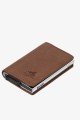 Lupel L679AV Portefeuille prote carte en cuir de vachette et boitier aluminium avec protection RFID