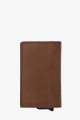 Lupel L679AV Cowhide leather wallet card holder and aluminum case with RFID protection
