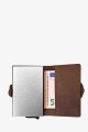 Lupel L680AV Cowhide leather wallet card holder and aluminum case with RFID protection