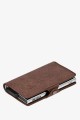 Lupel L680AV Cowhide leather wallet card holder and aluminum case with RFID protection