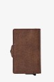 Lupel L680AV Cowhide leather wallet card holder and aluminum case with RFID protection