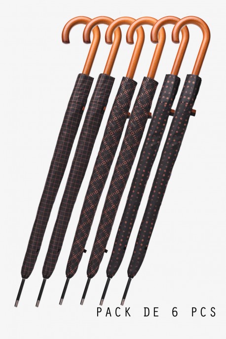 Cane Umbrella Neyrat 8147-6VQ automatic : colour:Pack of 6