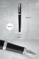 Stylo plume Urban London CAB Noir laqué pointe fine - 1975479