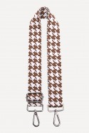 A40S-RS-AG Adjustable patterned shoulder strap 3.5cm with silver carabiners