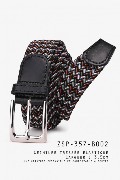 ZSP-357-B002 Ceinture tressée élastique