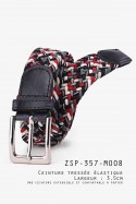ZSP-357-M008 Ceinture tressée élastique