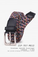 ZSP-357-M012 Ceinture tressée élastique