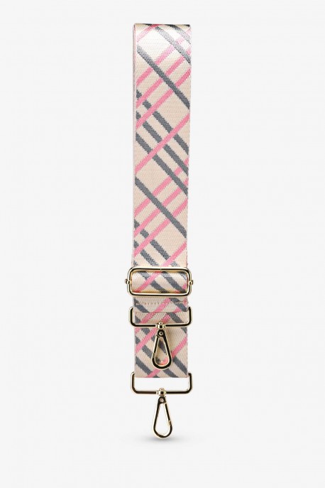 A40-RS-GD-046 Bandoulière à motif réglable avec mousquetons doré