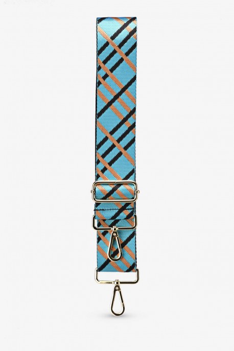 A40-RS-GD-046 Bandoulière à motif réglable avec mousquetons doré : Couleur bandouli&egrave;re:046.004