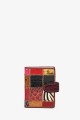 KJ6101-C Leather Patchwork Wallet