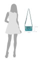 CM7054 Sac pochette bandoulière métallisé David Jones