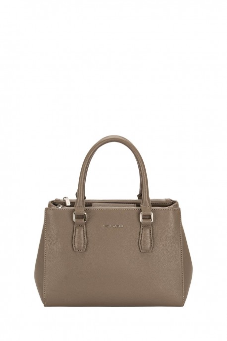 CM7111 Sac à main style Dame David Jones : couleur:Taupe fonc&eacute;