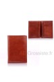 Leather wallet Spirit R6802A : Color:Marron châtaigne