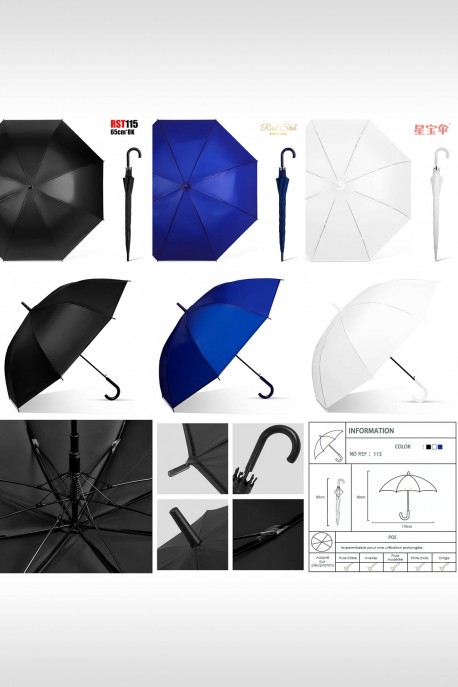 RST115 POE film cane umbrella