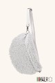Sac banane laine mouton synthétique bandoulière en cuir ZE-9007-VQ