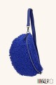 Sac banane laine mouton synthétique bandoulière en cuir ZE-9007-VQ