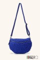 Sac banane laine mouton synthétique bandoulière en cuir ZE-9007-VQ