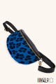 Sac banane bandoulière en cuir motif Léopard imprimé sur peau poilu ZE-9022-LP002-L