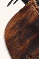 Sac banane bandoulière en cuir tache peau poilu ZE-9022-PV001