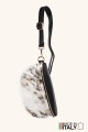 Sac banane bandoulière en cuir tache peau poilu ZE-9022-PV001