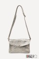 Metallic Leather crossbody clutch bag ZE-9010