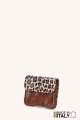 Porte-monnaie Pochette imprimé léopard cuir façon nubuck ZE-8001-LP003