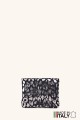 Porte-monnaie Pochette imprimé léopard argenté cuir façon nubuck ZE-8001-LP002-AG