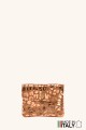 Porte-monnaie Pochette imprimé léopard dorée cuir façon nubuck ZE-8001-LP002-GD