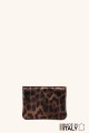 Purse pouch Leopard print on metallic leather ZE-8001-LP005