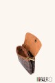 Purse pouch Leopard print on metallic leather ZE-8001-LP005