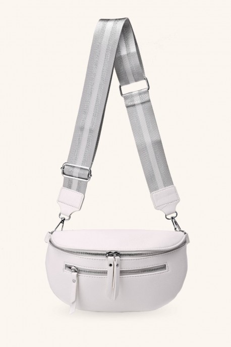 ZM-610 Sac banane bandoulière synthétique : couleur:Blanc