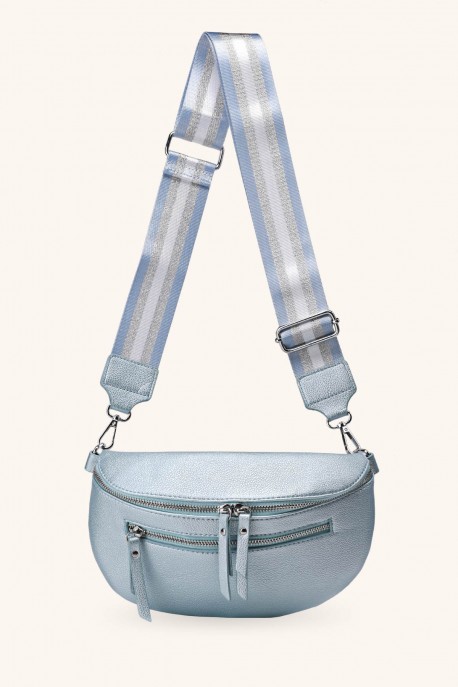 ZM-610 Sac banane bandoulière synthétique : couleur:Bleu claire (L.Blue)