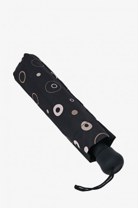 7363 Bubbles Printed Automatic Folding Umbrella - Neyrat : colour:Brown