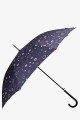 Cane Umbrella automatic Bubbles print 8363