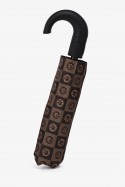 Parapluie pliant auto open close motif damier totem phénix avec crosse - HS3361