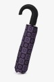 Parapluie pliant auto open close motif damier totem phénix avec crosse - HS3361
