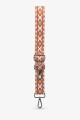 A40s-RS-AG-048s Adjustable patterned 3.8cm shoulder strap with silver carabiners