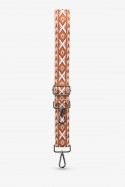 A40s-RS-AG-048s Adjustable patterned 3.8cm shoulder strap with silver carabiners