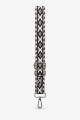 A40s-RS-AG-048s Adjustable patterned 3.8cm shoulder strap with silver carabiners