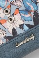 HD-25-24B Poretefeuille porte-monnaie synthétique RFID Sweet & Candy - Papillons