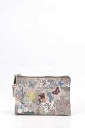 HD-28-24B Porte-monnaie Pochette double synthétique Sweet & Candy - Papillons