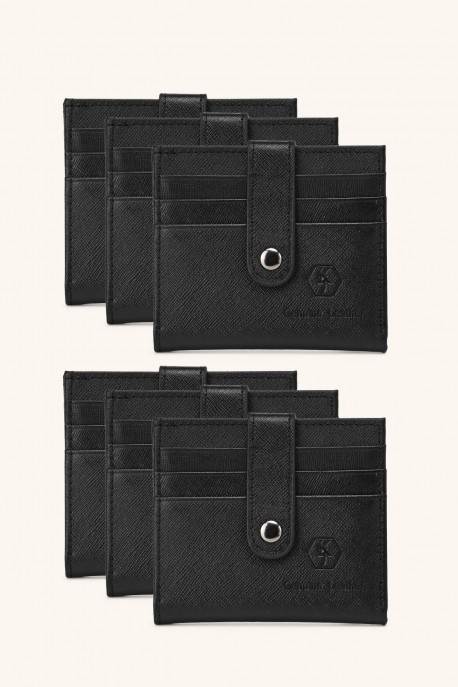 KJ8882S Porte-carte croûte de cuir : couleur:Pack de 6