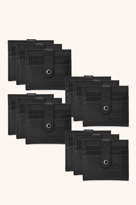 KJ8882S Porte-carte croûte de cuir : couleur:Pack de 12